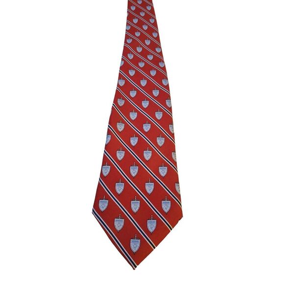 Vineyard Vines Custom Collection The Buckley School Patterned 100%‎ All Silk Tie - Picture 1 of 13